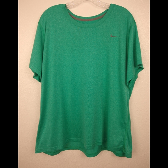 Nike Blue-Green Dri-Fit Tee - Picture 1 of 3